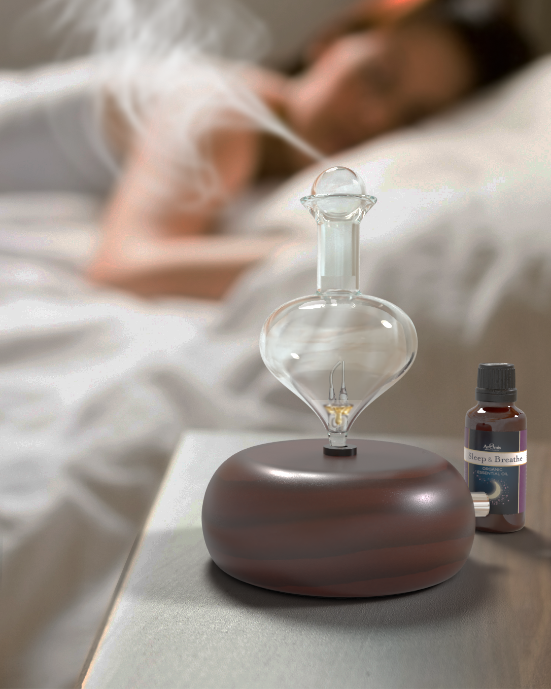 ArOmis Wood and Glass Nebulizer Diffuser